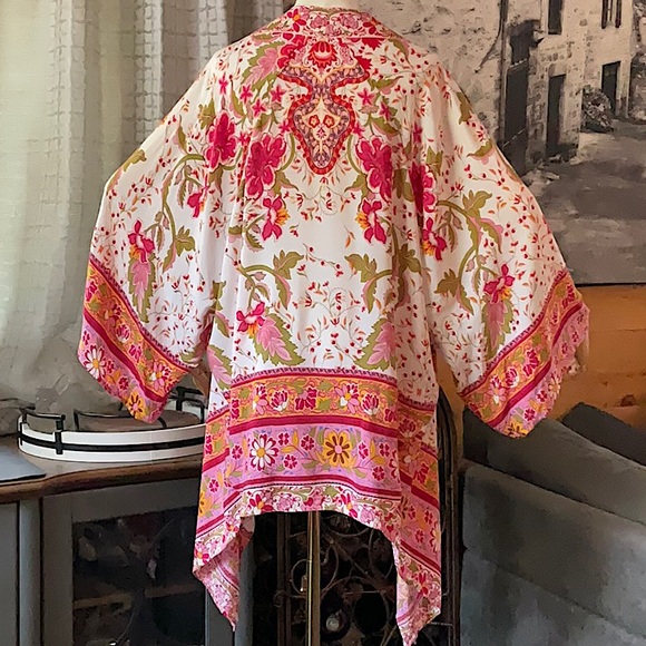 UMGEE USA Floral Kimono size S/M - Picture 2 of 11